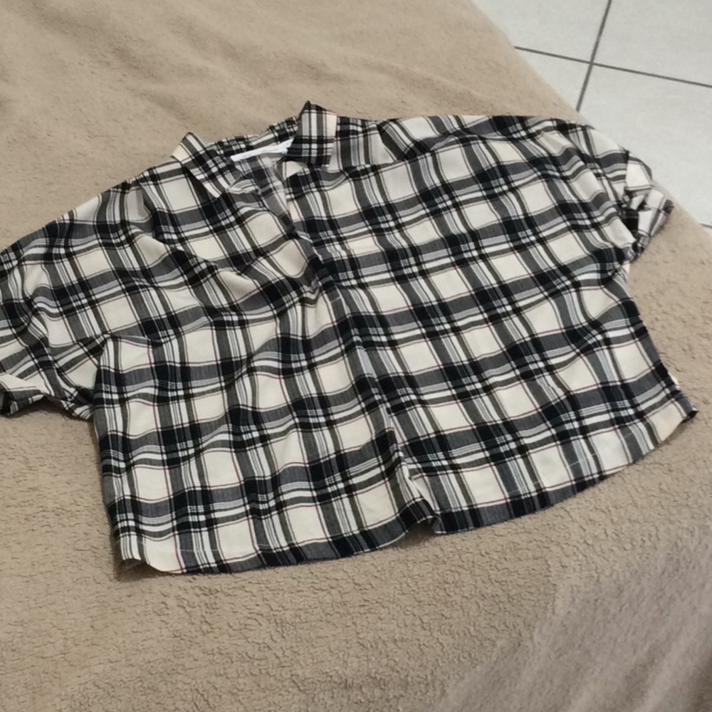 Plaid loose shirt👩🏻‍⚖️